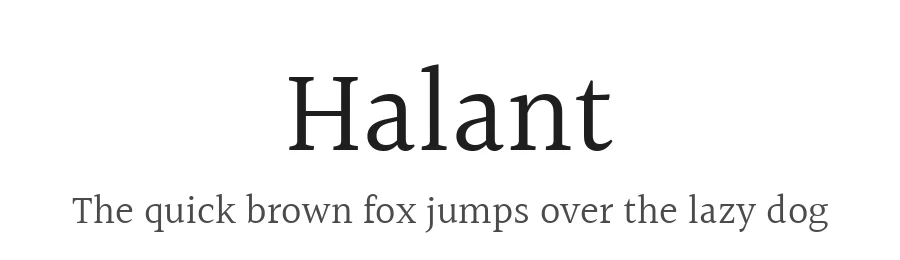 Halant by Indian Type Foundry β Serif Font