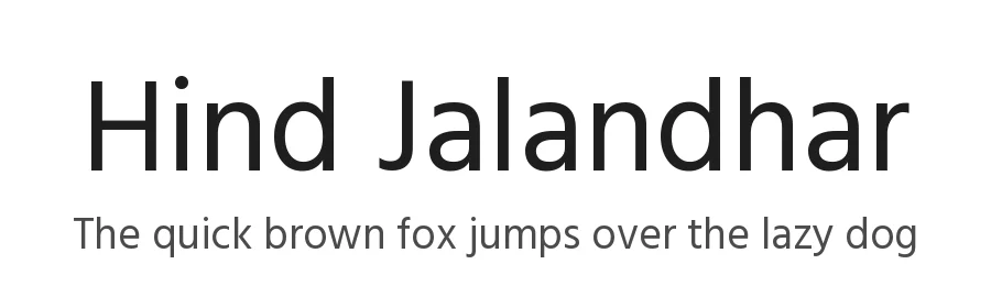 Hind Jalandhar by Indian Type Foundry — Sans Serif Font