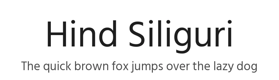 Hind Siliguri by Indian Type Foundry — Sans Serif Font