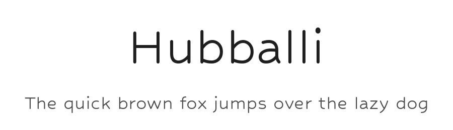 Hubballi by Erin McLaughlin — Sans Serif Font