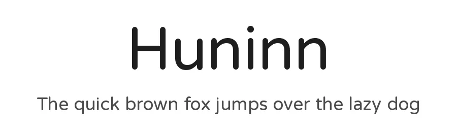 Huninn by justfont — Sans Serif Font