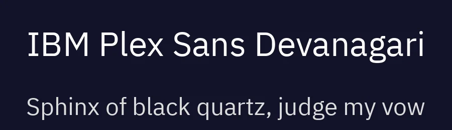 IBM Plex Sans Devanagari by Mike Abbink, Bold Monday — Sans Serif Font — thumbnail 2