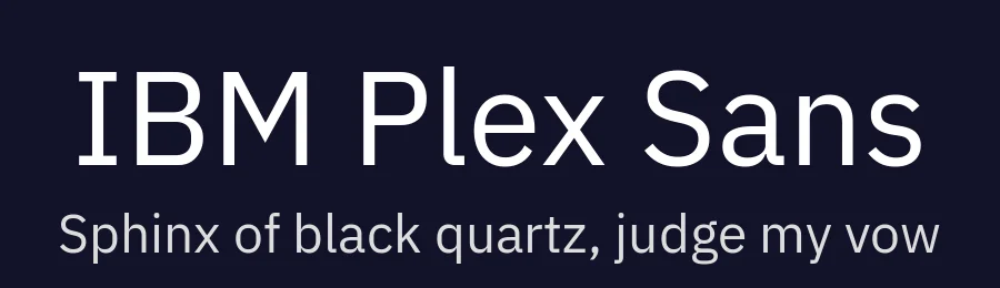 IBM Plex Sans by Mike Abbink, Bold Monday — Sans Serif Font — thumbnail 2