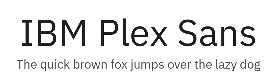 IBM Plex Sans by Mike Abbink, Bold Monday — Sans Serif Font