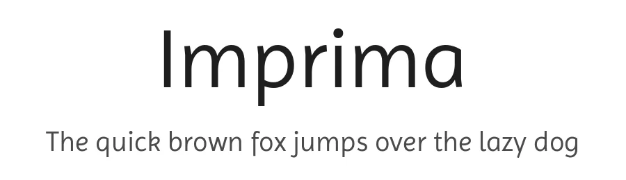 Imprima by Eduardo Tunni — Sans Serif Font