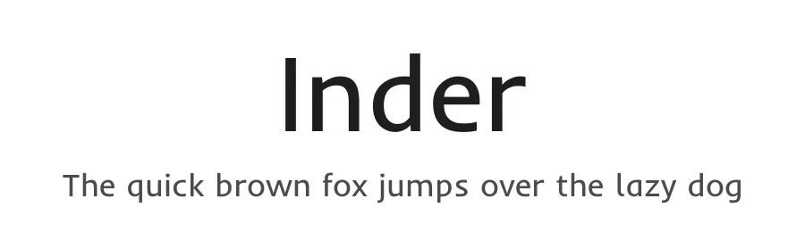 Inder by Sorkin Type — Sans Serif Font
