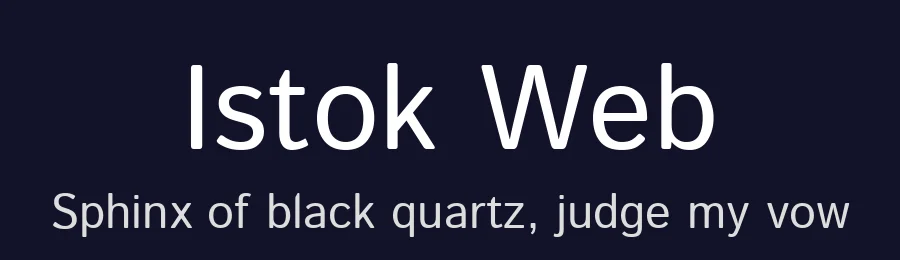Istok Web by Andrey V. Panov — Sans Serif Font — thumbnail 2