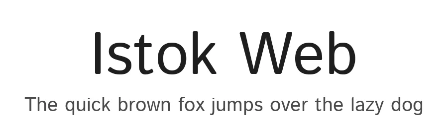 Istok Web by Andrey V. Panov — Sans Serif Font