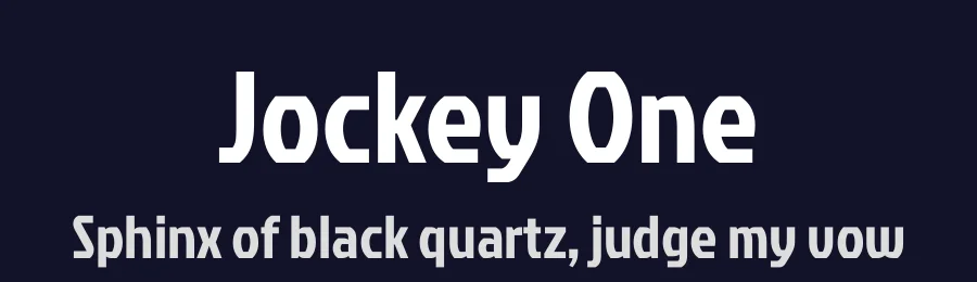 Jockey One by TypeTogether — Sans Serif Font — thumbnail 2