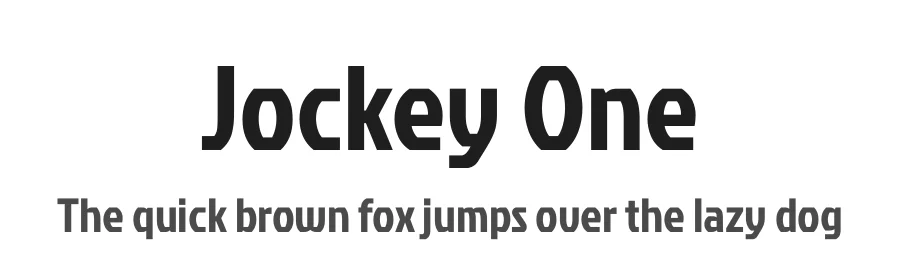 Jockey One by TypeTogether — Sans Serif Font