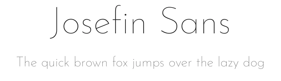 Josefin Sans by Santiago Orozco — Sans Serif Font