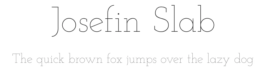 Josefin Slab by Santiago Orozco — Serif Font