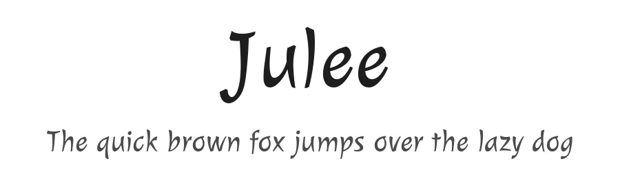 Julee by Julián Tunni — Script Handwritten Font