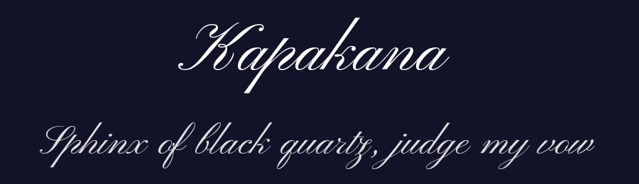 Kapakana by Kousuke Nagai — Script Handwritten Font — thumbnail 2