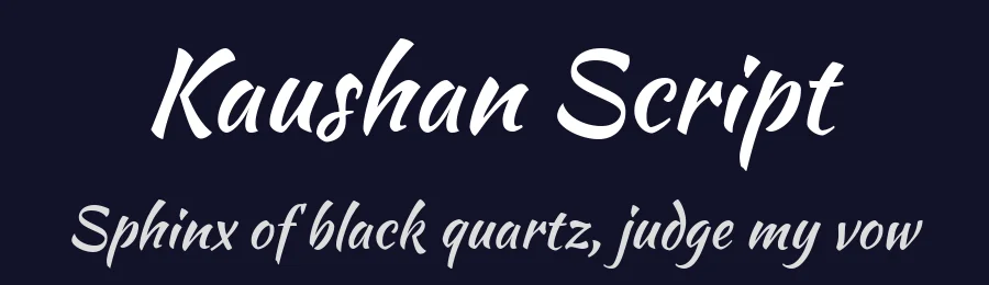 Kaushan Script by Impallari Type — Script Handwritten Font — thumbnail 2