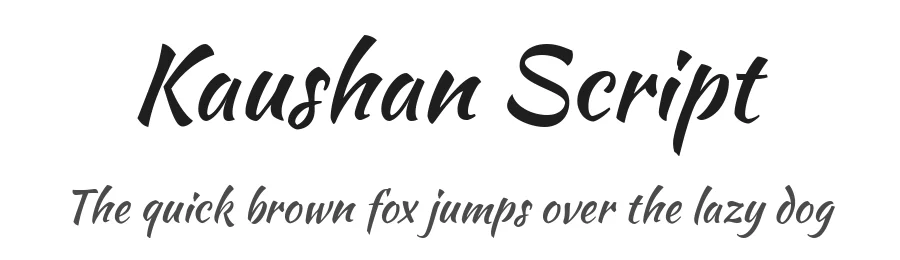 Kaushan Script by Impallari Type — Script Handwritten Font