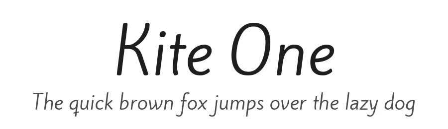Kite One by Eduardo Tunni — Sans Serif Font