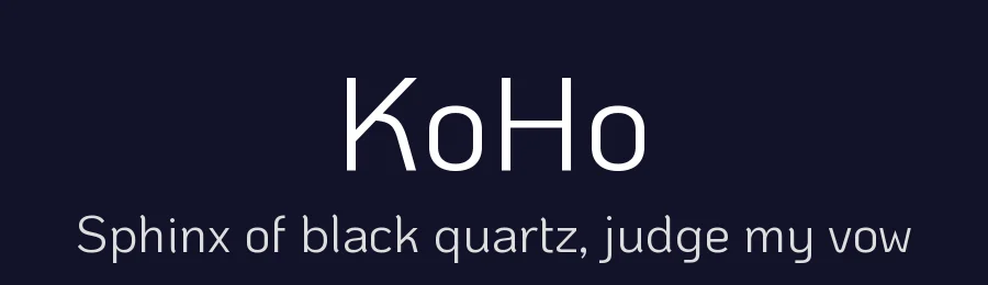 KoHo by Cadson Demak — Sans Serif Font — thumbnail 2