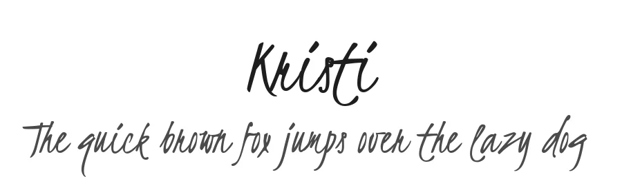 Kristi by Birgit Pulk — Script Handwritten Font