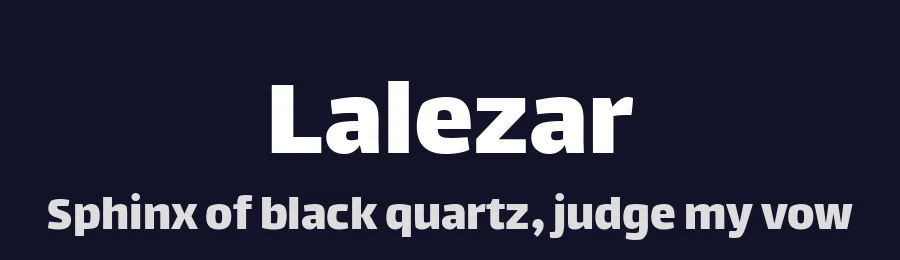 Lalezar by Borna Izadpanah — Sans Serif Font — thumbnail 2