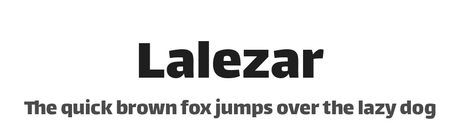 Lalezar by Borna Izadpanah — Sans Serif Font