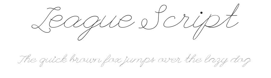 League Script by Haley Fiege — Script Handwritten Font