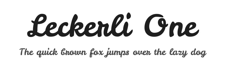 Leckerli One by Gesine Todt — Script Handwritten Font