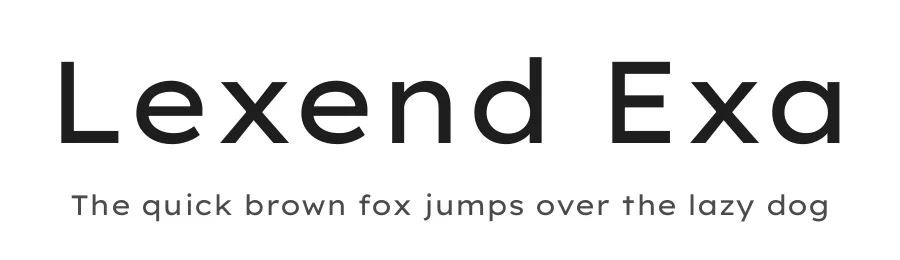 Lexend Exa by Bonnie Shaver-Troup, Thomas Jockin, Santiago Orozco, Héctor Gómez, Superunion — Sans Serif Font