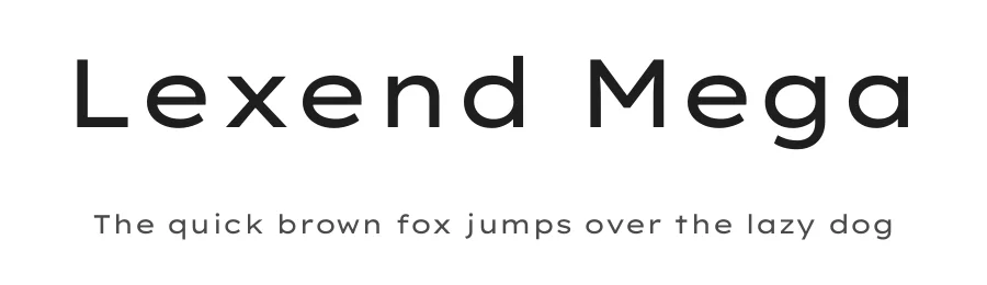 Lexend Mega by Bonnie Shaver-Troup, Thomas Jockin, Santiago Orozco, Héctor Gómez, Superunion — Sans Serif Font