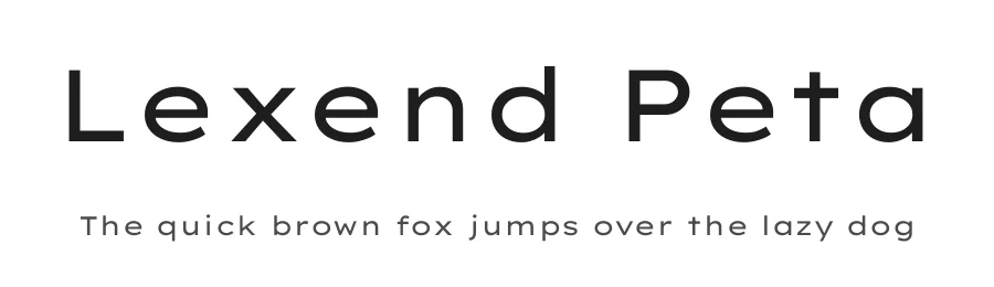 Lexend Peta by Bonnie Shaver-Troup, Thomas Jockin, Santiago Orozco, Héctor Gómez, Superunion — Sans Serif Font