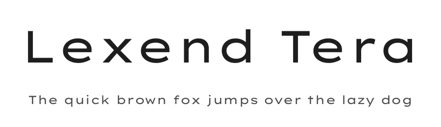 Lexend Tera by Bonnie Shaver-Troup, Thomas Jockin, Santiago Orozco, Héctor Gómez, Superunion — Sans Serif Font
