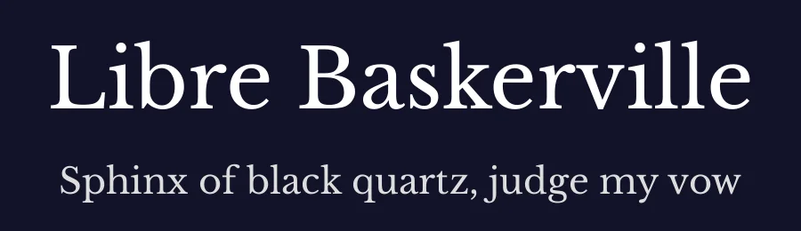 Libre Baskerville by Impallari Type — Serif Font — thumbnail 2