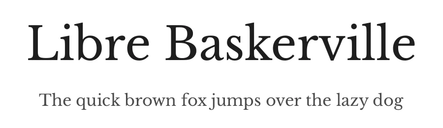 Libre Baskerville by Impallari Type — Serif Font