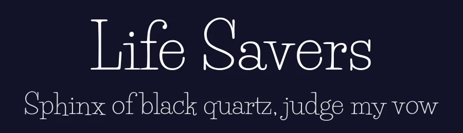 Life Savers by Impallari Type — Display Font — thumbnail 2