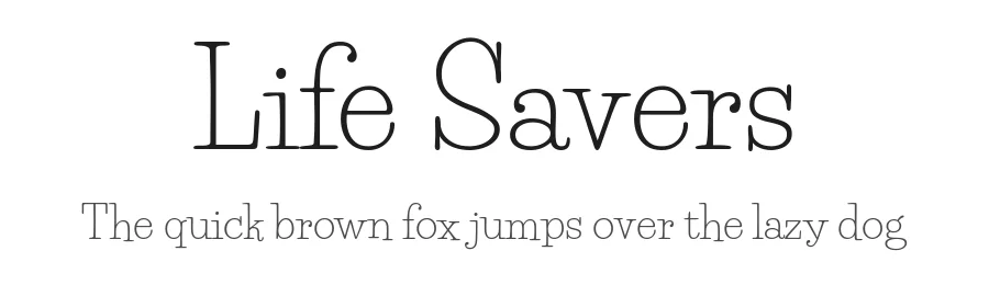 Life Savers by Impallari Type — Display Font