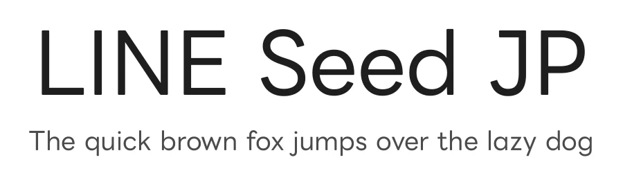 LINE Seed JP by LY Corporation, Fontrix, Fontworks — Sans Serif Font