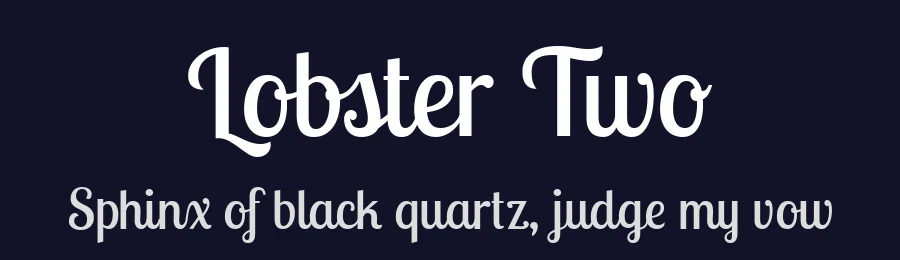 Lobster Two by Impallari Type — Display Font — thumbnail 2