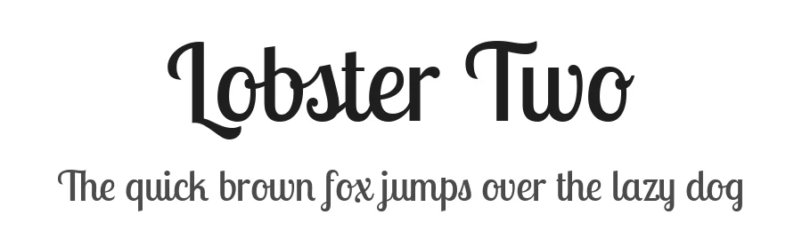 Lobster Two by Impallari Type — Display Font