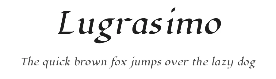Lugrasimo by The DocRepair Project, Astigmatic — Script Handwritten Font