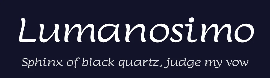 Lumanosimo by The DocRepair Project, Eduardo Tunni — Script Handwritten Font — thumbnail 2