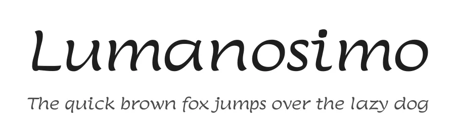 Lumanosimo by The DocRepair Project, Eduardo Tunni — Script Handwritten Font
