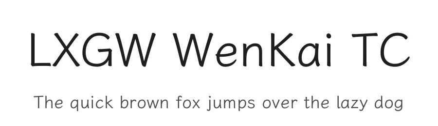 LXGW WenKai TC by LXGW — Script Handwritten Font