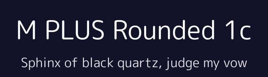 M PLUS Rounded 1c by Coji Morishita, M+ Fonts Project — Sans Serif Font — thumbnail 2