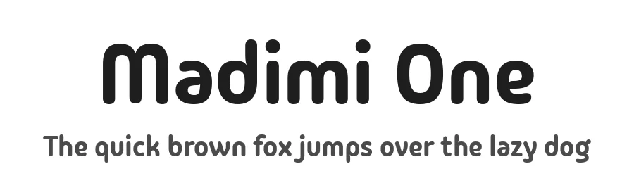 Madimi One by Taurai Valerie Mtake, Mirko Velimirović — Sans Serif Font