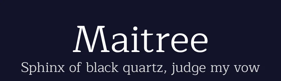 Maitree by Cadson Demak — Serif Font — thumbnail 2