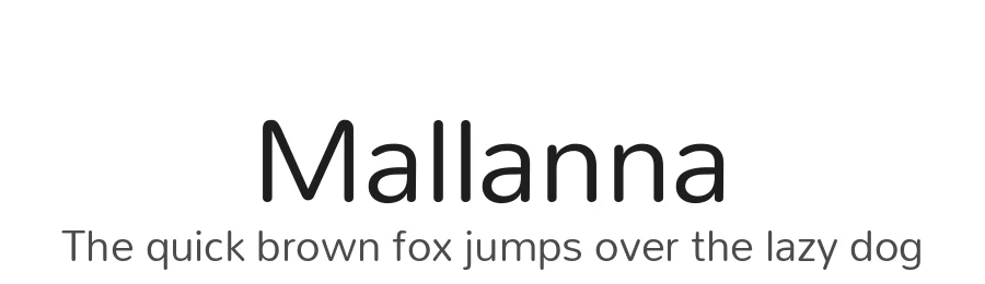 Mallanna by Purushoth Kumar Guttula — Sans Serif Font
