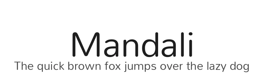 Mandali by Purushoth Kumar Guttula β Sans Serif Font