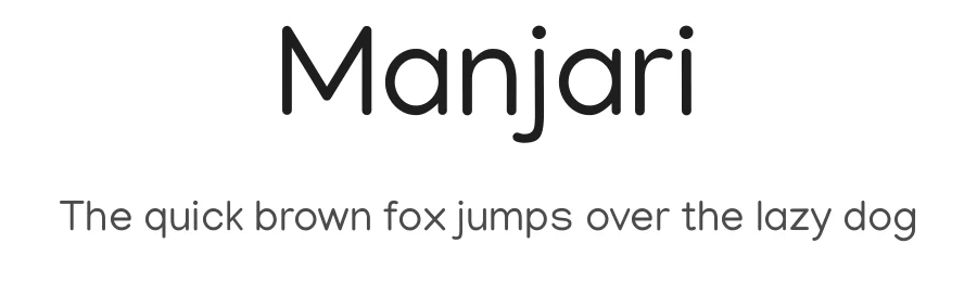 Manjari by Santhosh Thottingal β Sans Serif Font