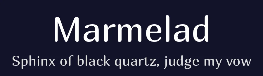 Marmelad by Cyreal, Manvel Shmavonyan — Sans Serif Font — thumbnail 2