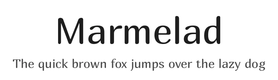 Marmelad by Cyreal, Manvel Shmavonyan β Sans Serif Font